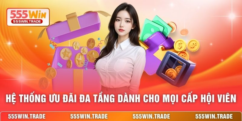 Hệ thống ưu đãi đa tầng dành cho mọi cấp hội viên